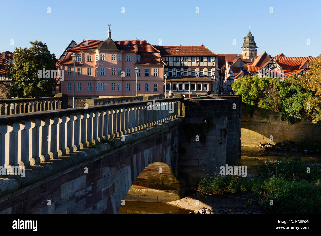 Old werra bridge in the old town hi-res stock photography and images ...