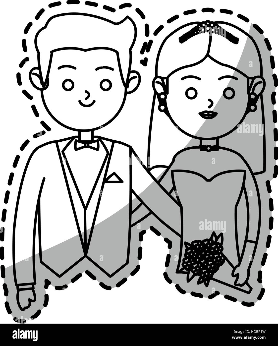 Isolated bride and groom design Stock Vector Image & Art - Alamy