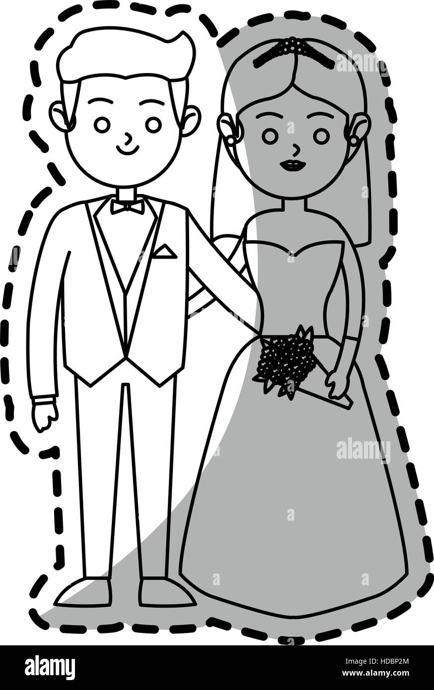 Isolated bride and groom design Stock Vector Image & Art - Alamy