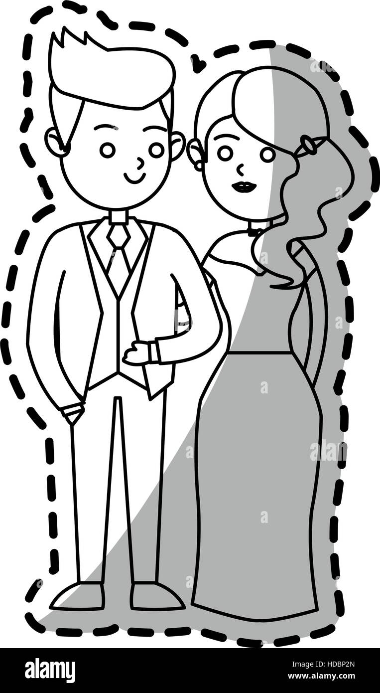 Isolated bride and groom design Stock Vector Image & Art - Alamy