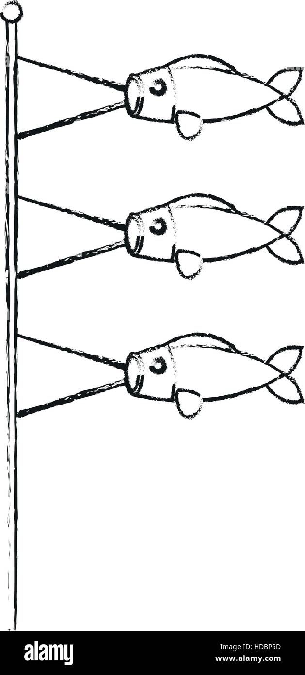 Isolated china fish decoration design Stock Vector Image & Art Alamy