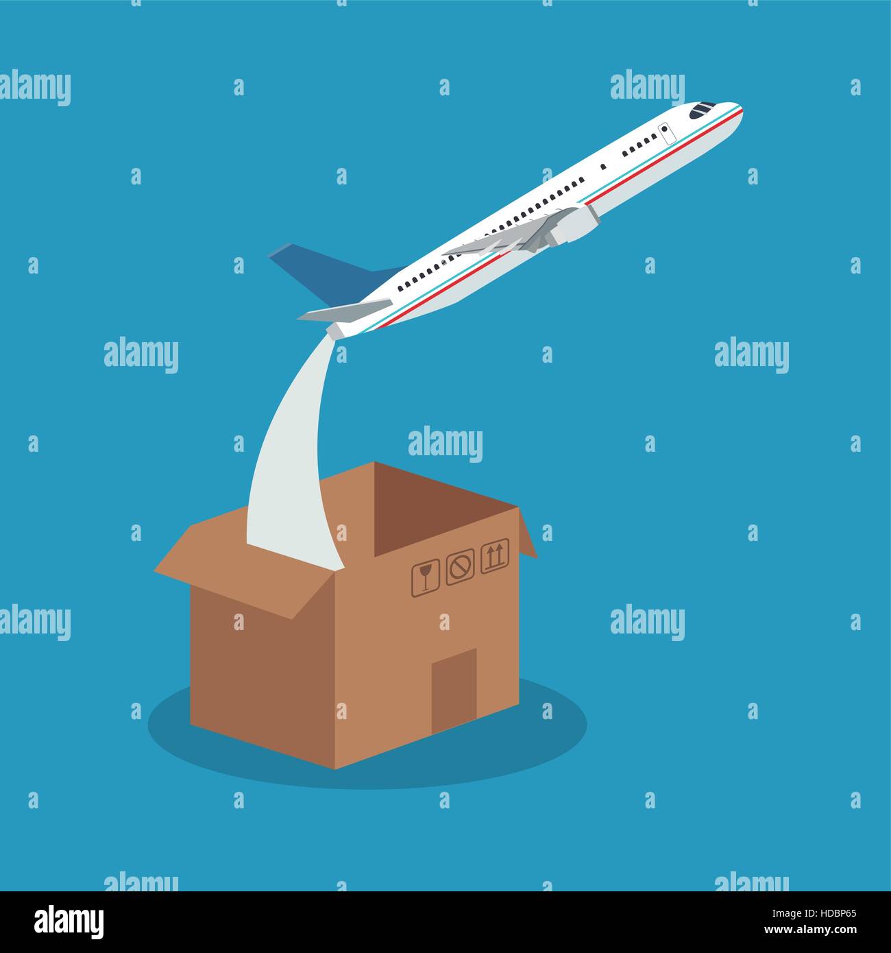 Box of delivery concept design Stock Vector Image & Art - Alamy
