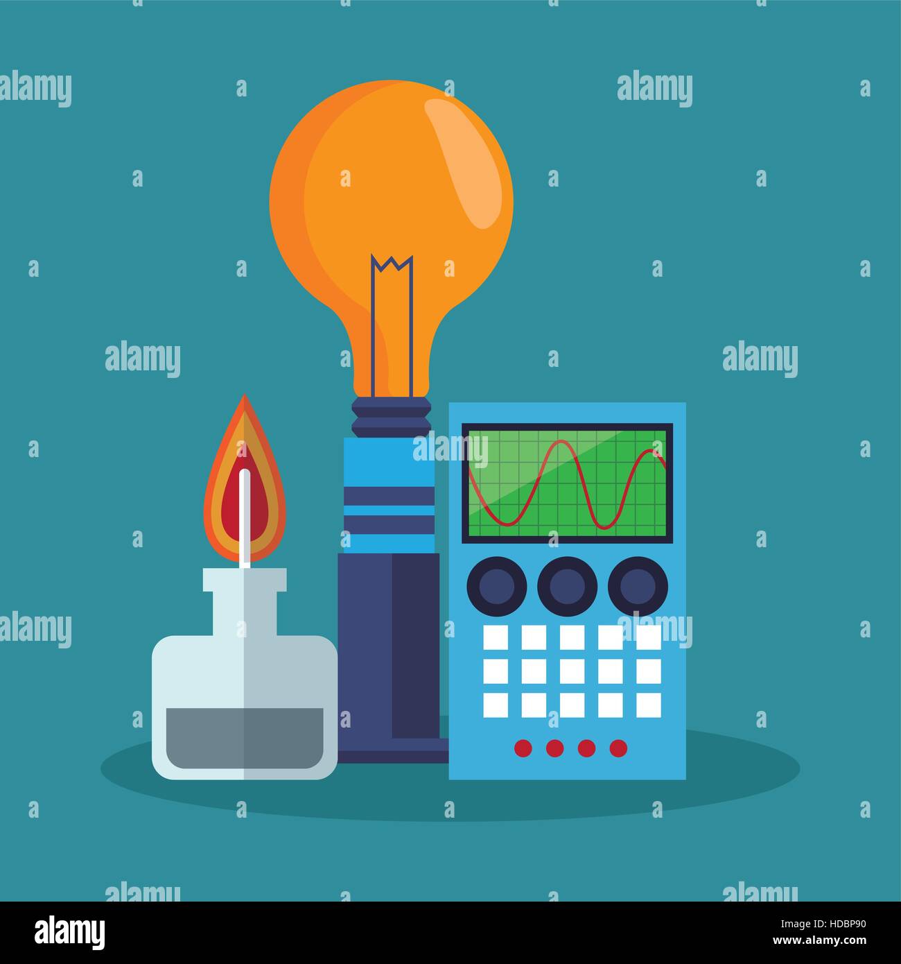 Colorful calculator and laboratory design Stock Vector Image & Art Alamy