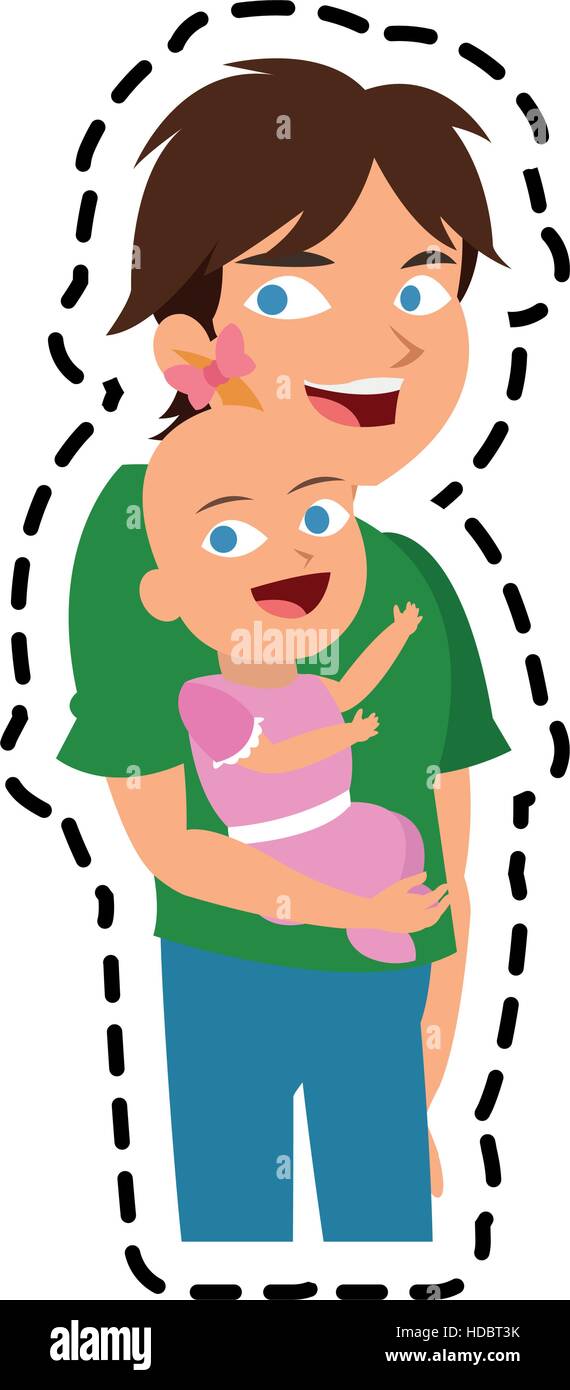 Isolated baby and brother cartoon design Stock Vector Image & Art - Alamy