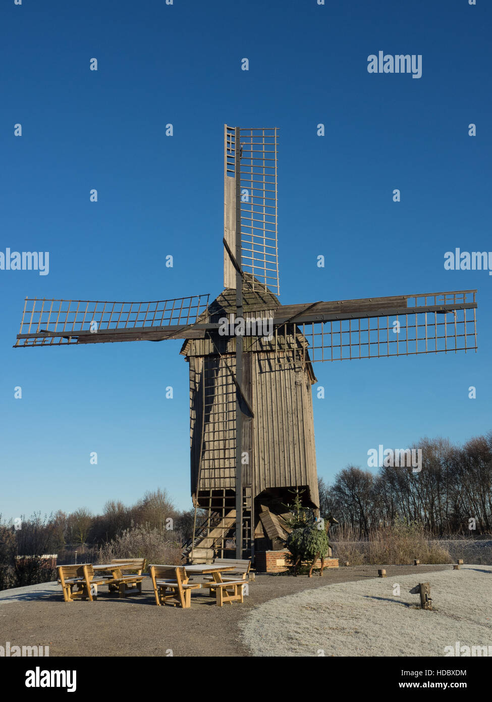 Windmill in germany Stock Photo Alamy
