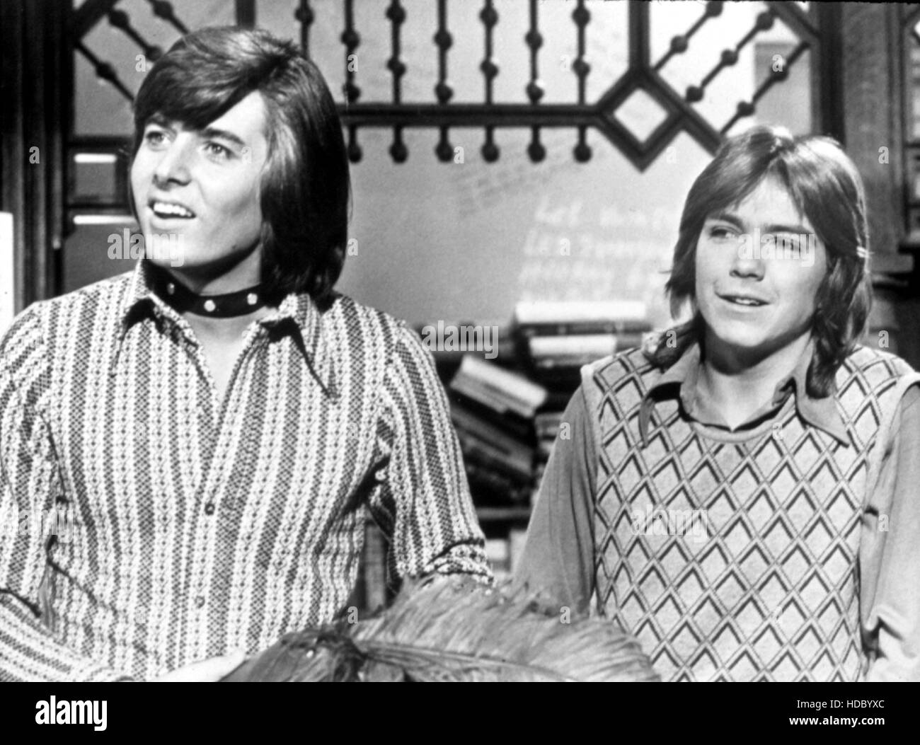 THE PARTRIDGE FAMILY, 1970-74, Bobby Sherman, David Cassidy, episode 'A Knight in Shining Armor' aired 3/19/71 Stock Photo