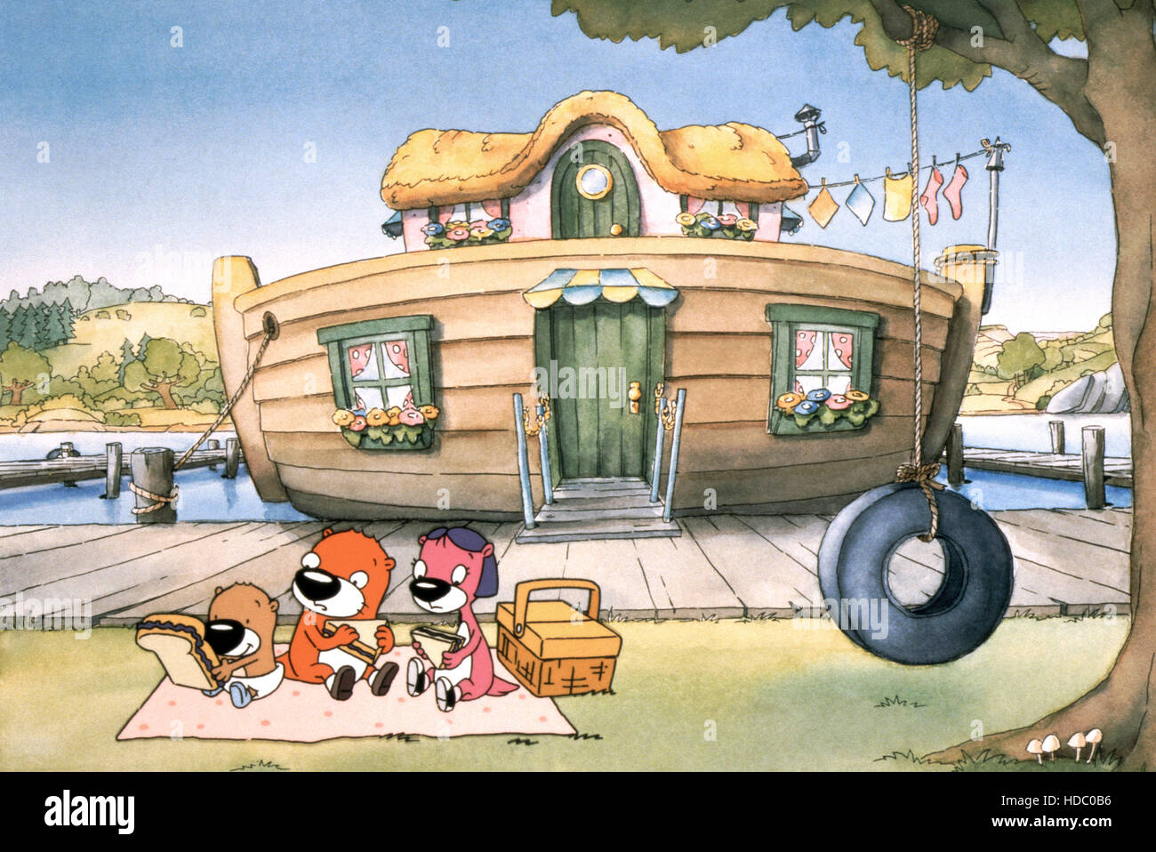 PB & J OTTER, (from left) Baby Butter Otter, Peanut Otter, Jelly Otter