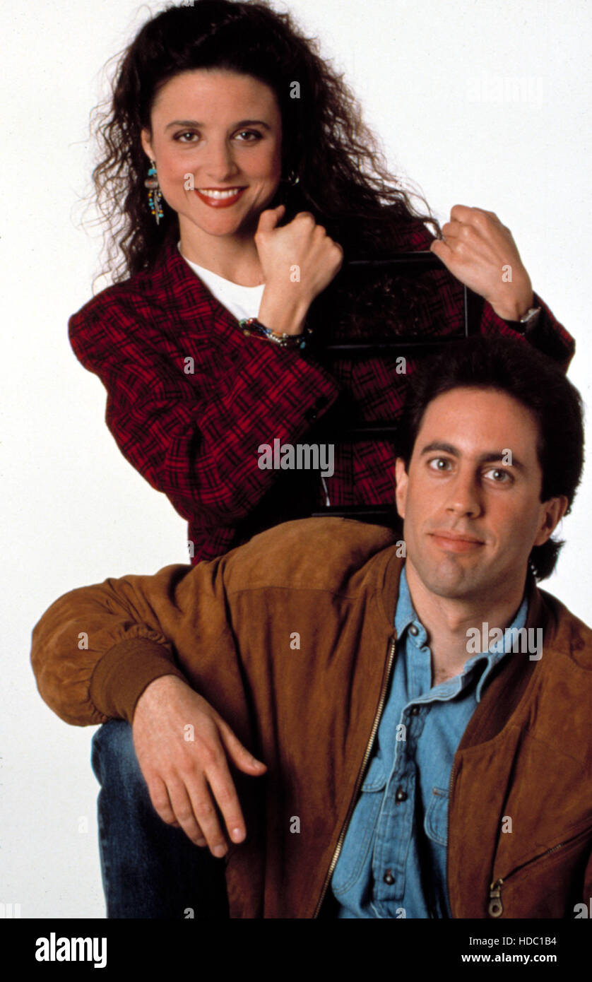 SEINFELD, Jerry Seinfeld, Julia Louis Dreyfus, 1990 1998 Stock Photo