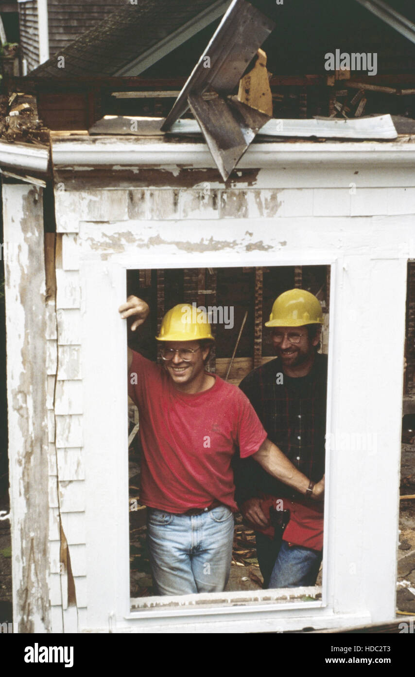 THIS OLD HOUSE, form left Steve Thomas, Norm Abram, 1992, © PBS