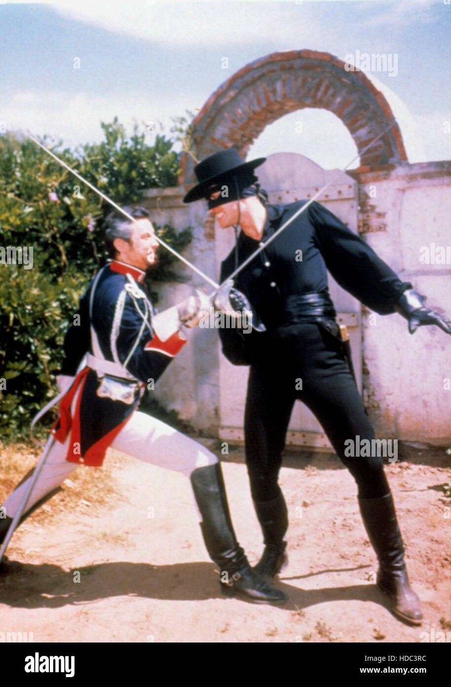 ZORRO, Britt Lomond, Guy Williams, 1957-1959 Stock Photo - Alamy