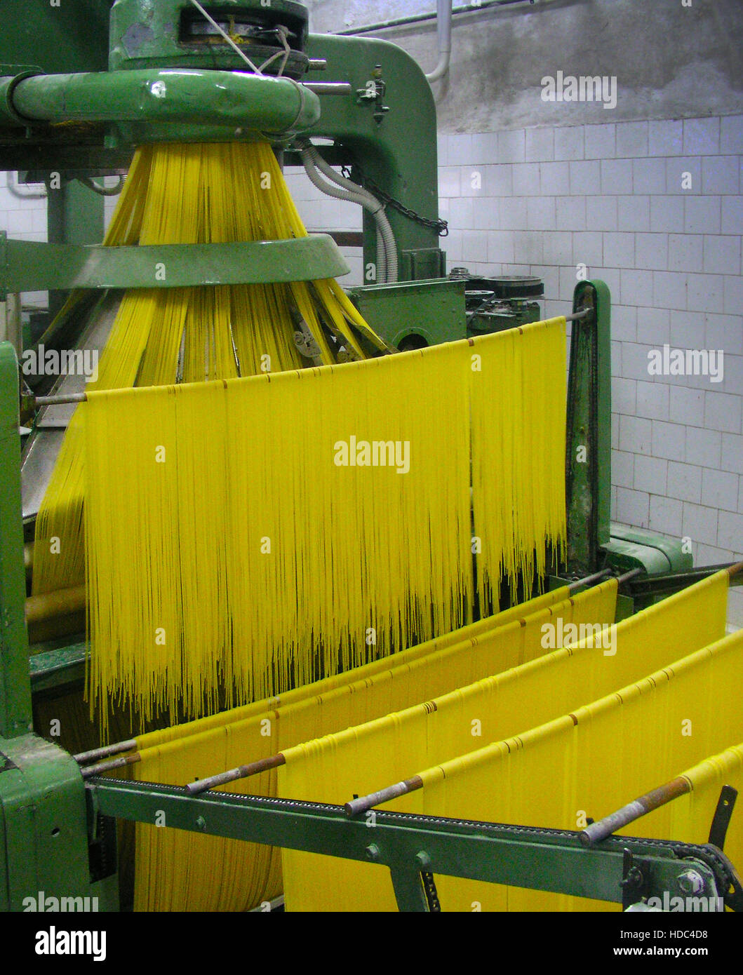 pasta maker Naples Italy Stock Photo