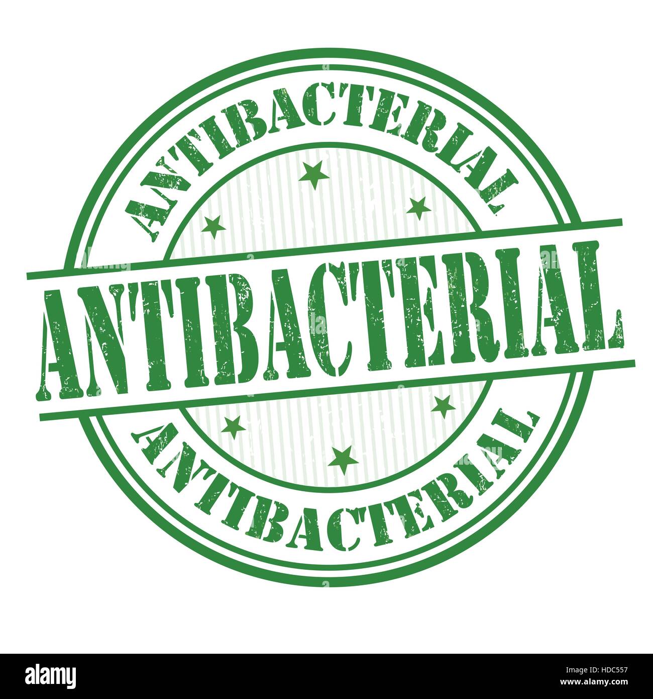 Antibacterial grunge rubber stamp on white background, vector