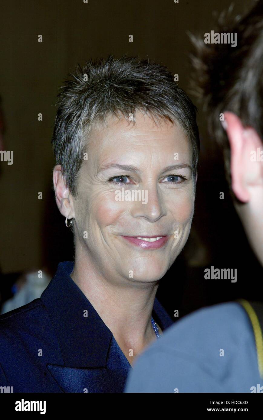 Actress Jamie Lee Curtis arrives at the ACLU Torch of Liberty awards dinner on May 19, 2003 in Beverly Hills, CA. Photo by Francis Specker Stock Photo