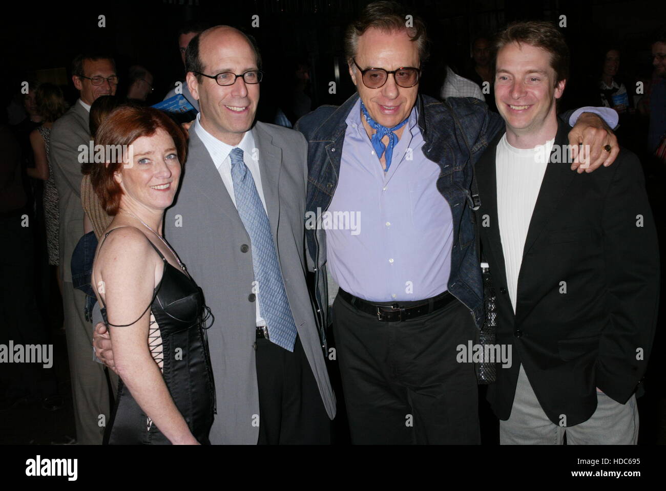 From left, Donna Powers, Matt Blank, Peter Bogdanovich, and Wayne Powers arrive at the screening of Out of Order on May 27, 2003 in Los Angeles, CA. Photo by Francis Specker Stock Photo