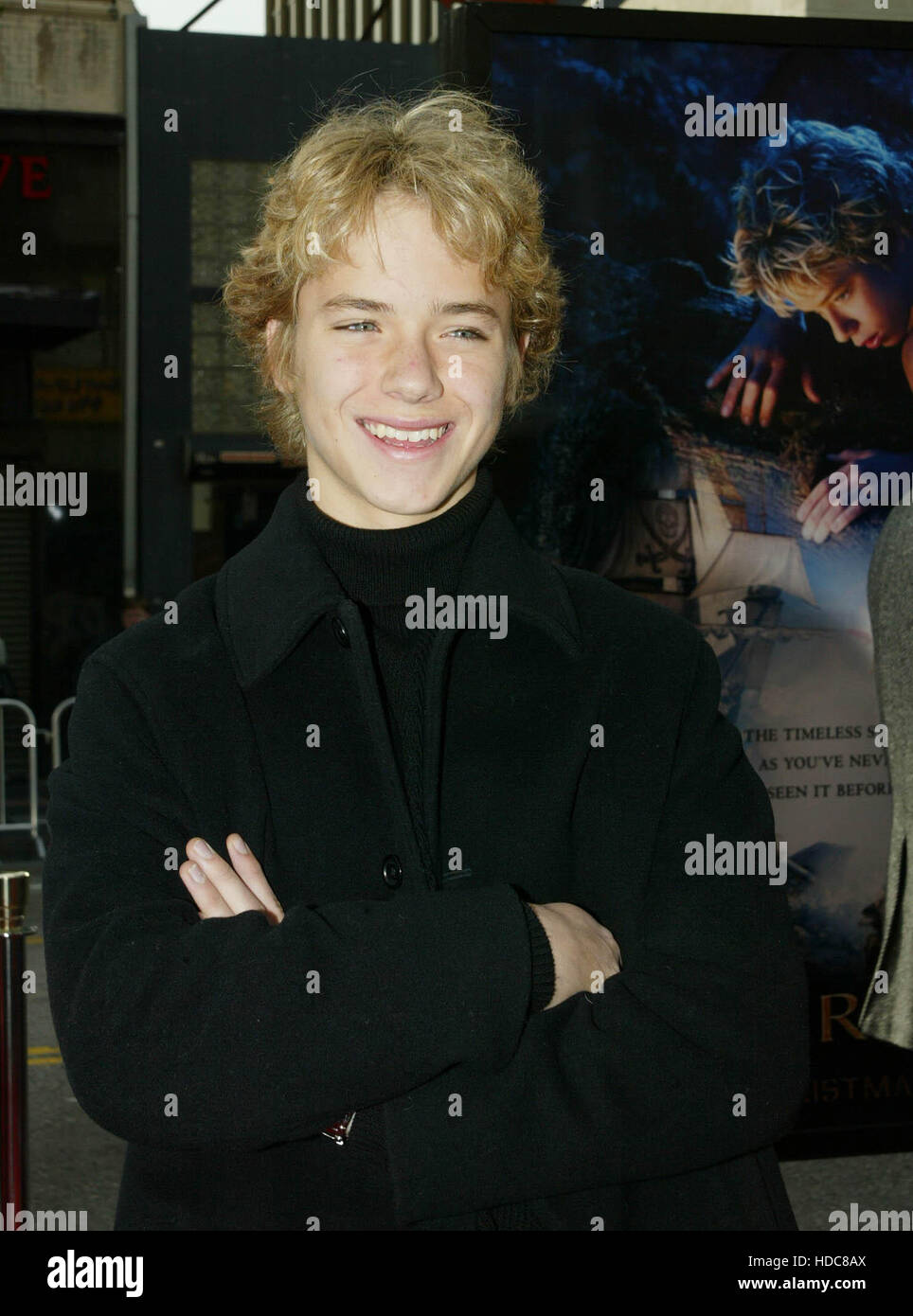 FBS05 20031213 HOLLYWOOD, UNITED STATES : Cast member Jeremy Sumpter  at  the  premiere of his film 'Peter Pan'  at Grauman's Chinese theatre in Hollywood, California on Saturday, 13 December 2003. The Universal Studios film opens in the US on Christmas Day, Thursday 25 December and is the first live-action version of the J.M Barrie classic story since the silent film era. Photo by Francis Specker Stock Photo