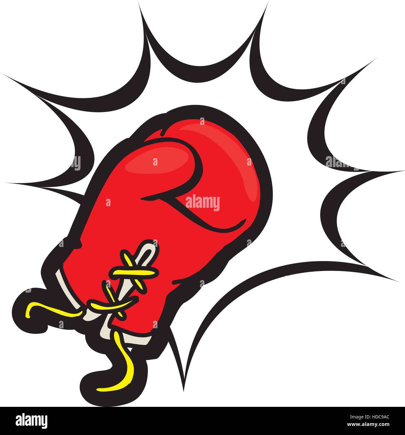 boxing glove sport equipment icon over white background. colorful ...
