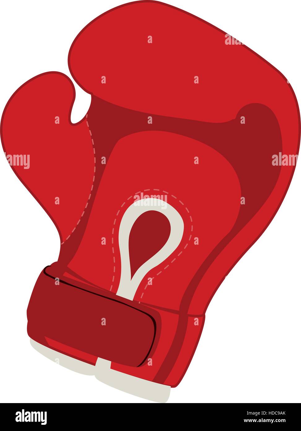 boxing glove sport equipment icon over white background. colorful ...