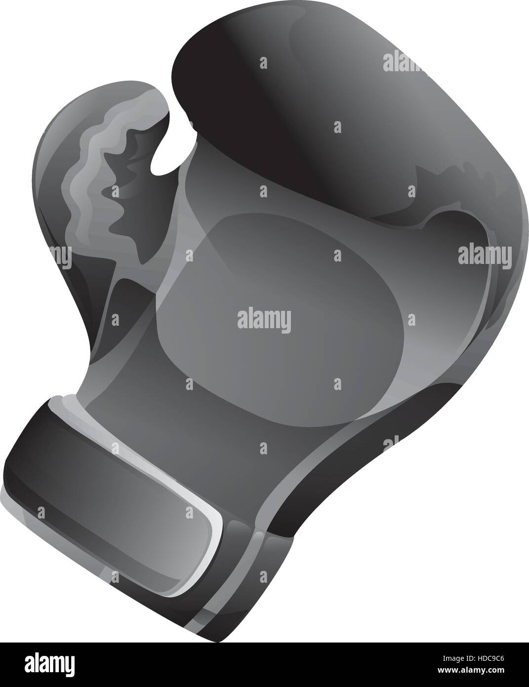 boxing glove sport equipment icon over white background. vector ...
