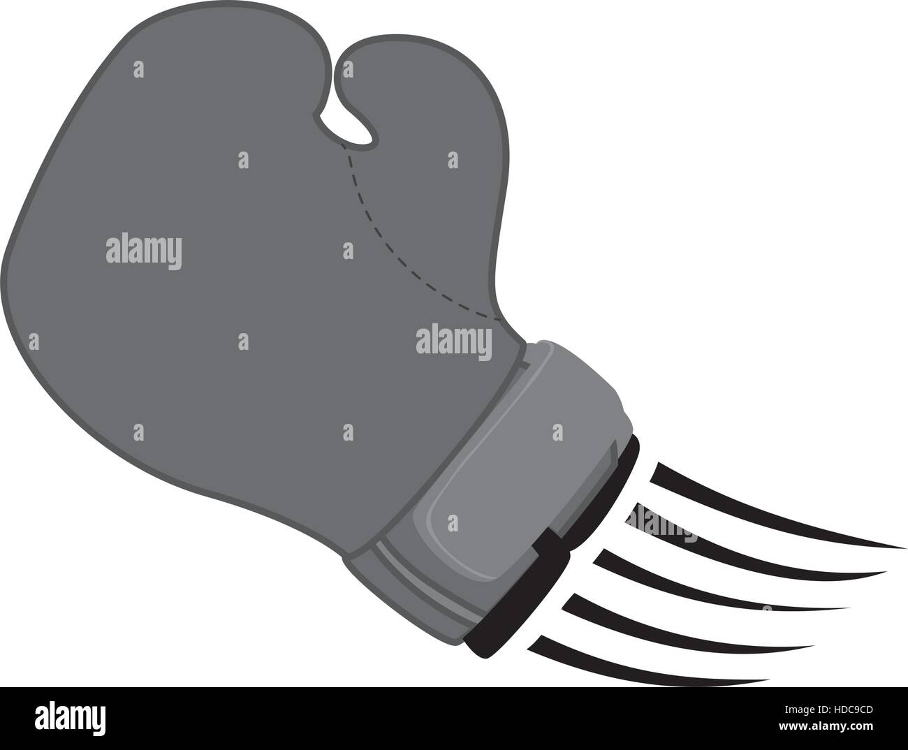 boxing glove sport equipment icon over white background. vector ...