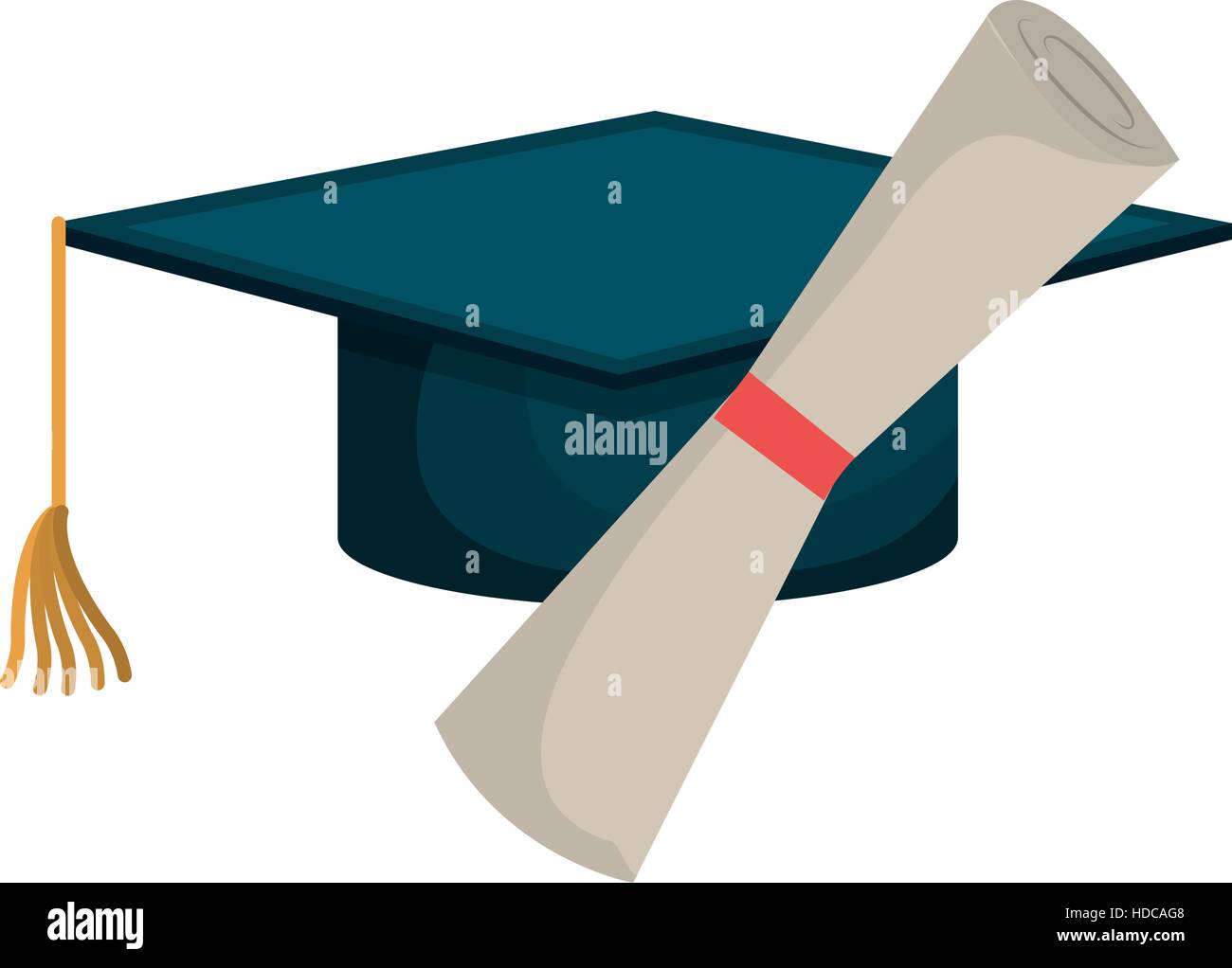 hat graduation isolated icon vector illustration design Stock Vector ...