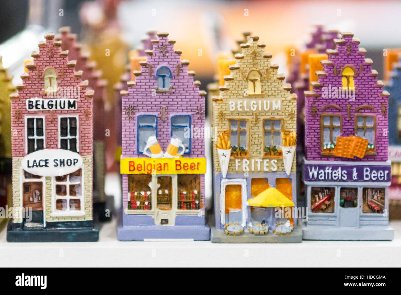 Brussels Travel Tourism Retro Look Christmas Ornament/Magnet/Dollhouse miniature