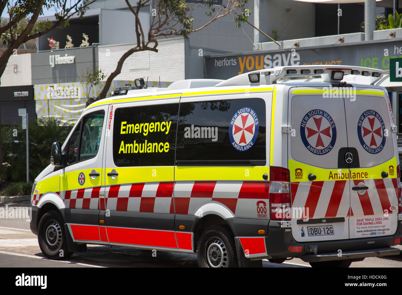 New South Wales emergency ambulance service vehicle in North Sydney,Australia Stock Photo Alamy
