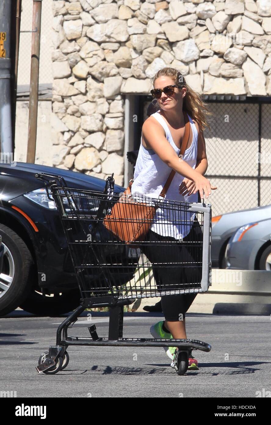 CaCee Cobb leaving the supermarket in Beverly Hills Featuring: CaCee