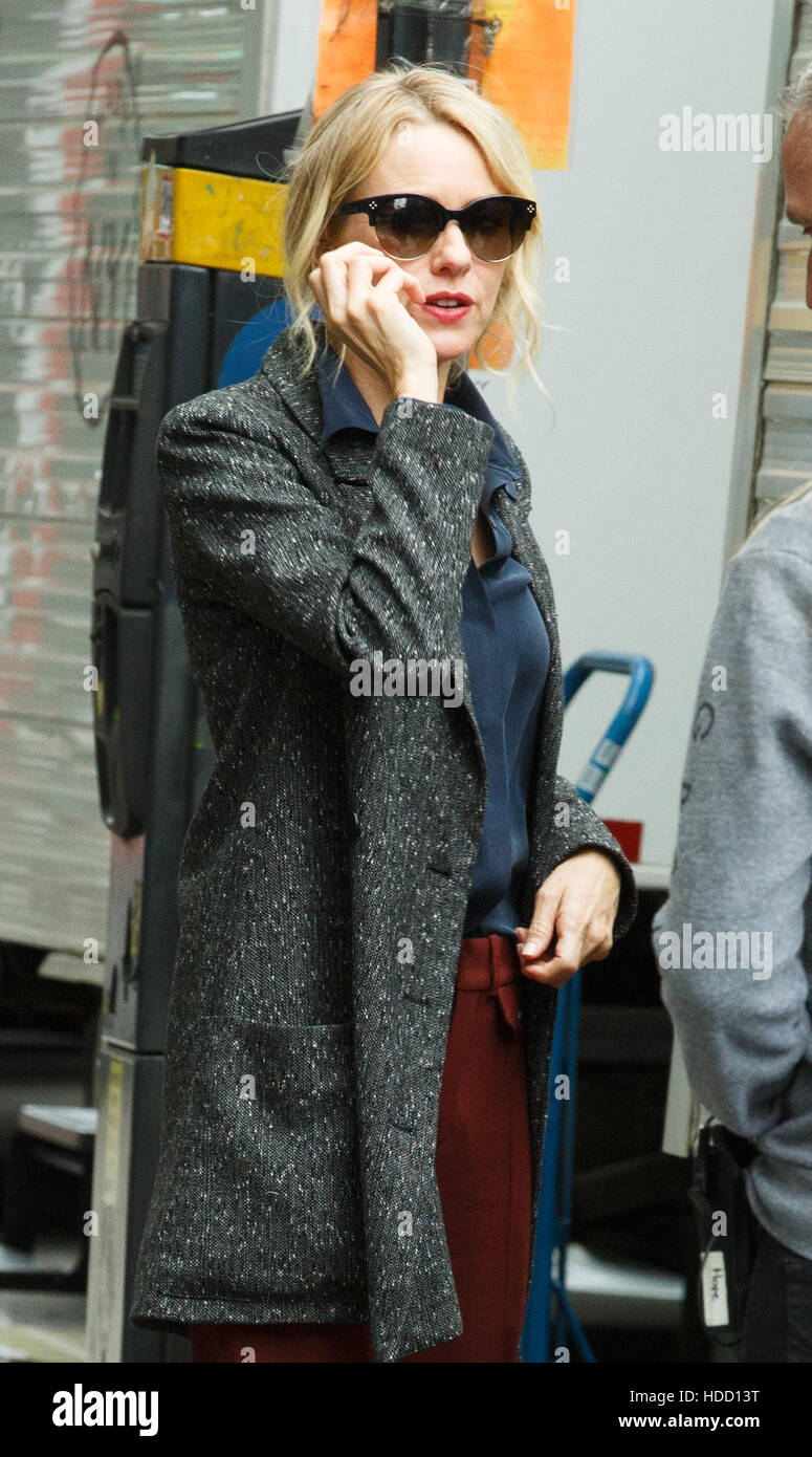 Naomi Watts filming the Netflix psychological drama series 'Gypsy' in New York Featuring Naomi