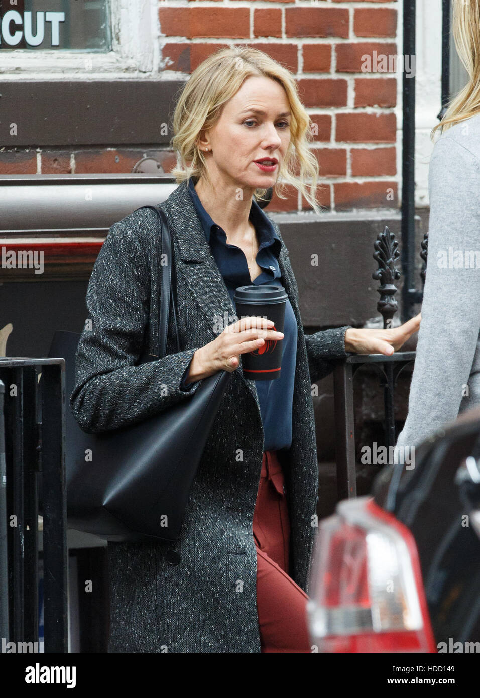 Naomi Watts filming the Netflix psychological drama series 'Gypsy' in New York Featuring Naomi