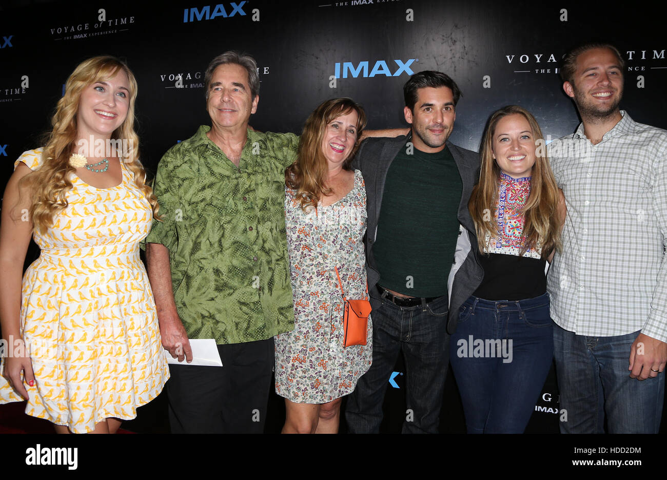 Premiere of IMAX's 'Voyage Of Time: The IMAX Experience'  Featuring: Beau Bridges, Jordan Bridges, Emily Bridges, Dylan Bridges, Wendy Treece Where: Los Angeles, California, United States When: 28 Sep 2016 Stock Photo