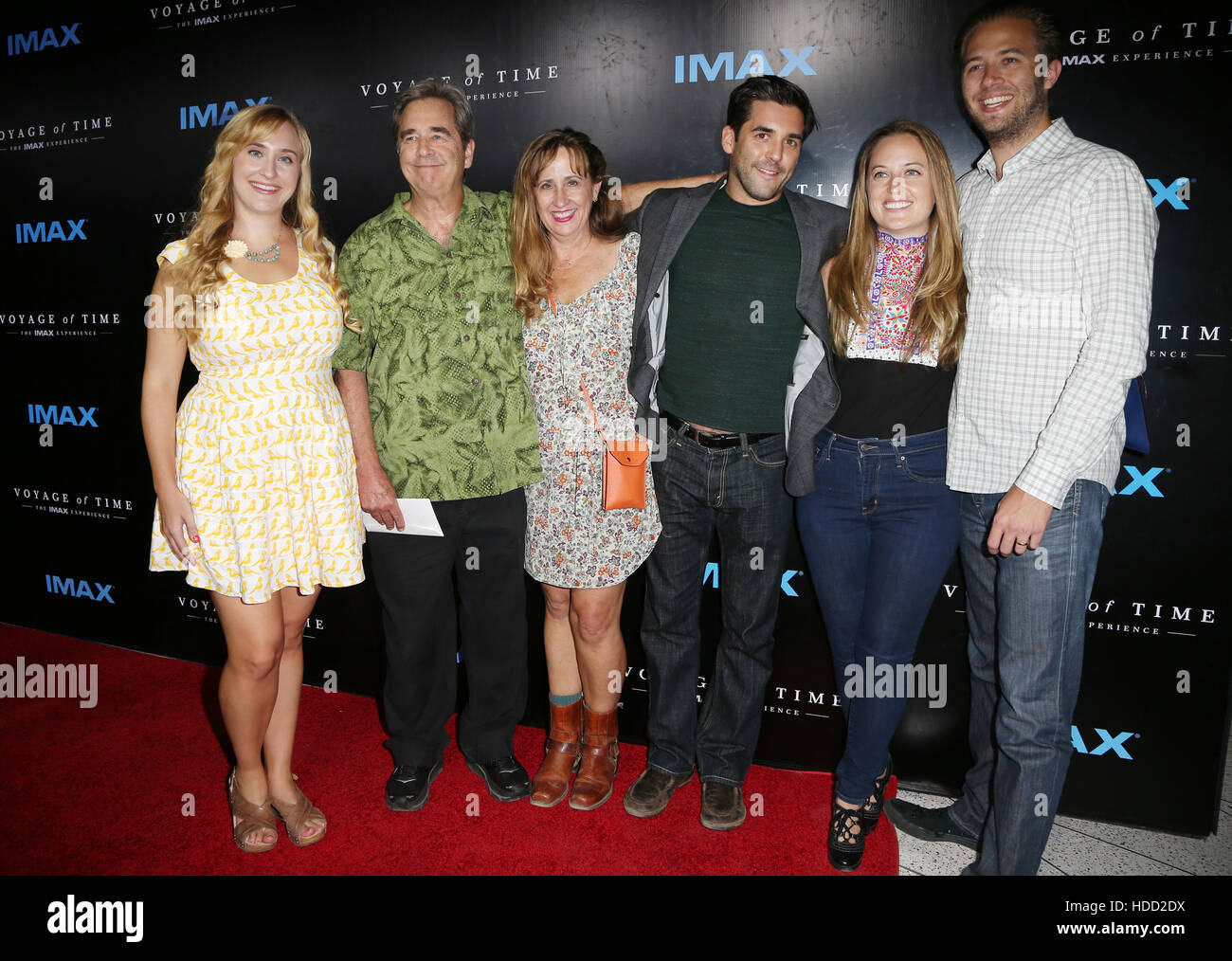 Premiere of IMAX's 'Voyage Of Time: The IMAX Experience'  Featuring: Beau Bridges, Jordan Bridges, Emily Bridges, Dylan Bridges, Wendy Treece Where: Los Angeles, California, United States When: 28 Sep 2016 Stock Photo