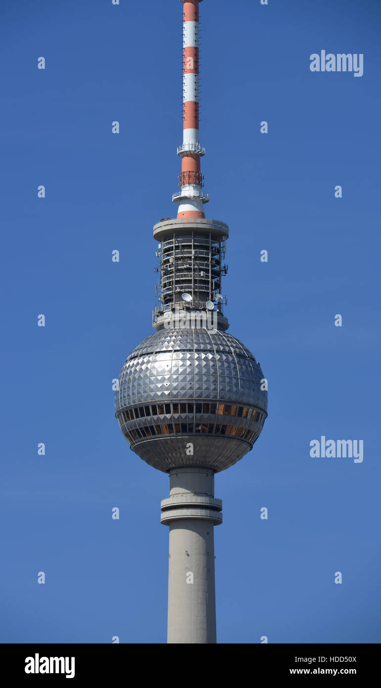 Fernsehturm, Panoramastrasse, Mitte, Berlin, Deutschland Stock Photo