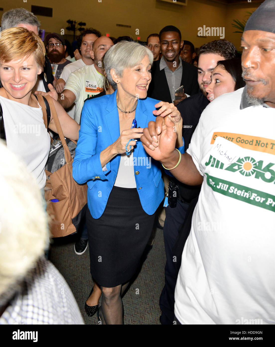 Presidential Green Party candidate Jill Stein speaks at Miami Dade College, Wolfson Chapman Hall  Featuring: Jill Stein Where: Miami, Florida, United States When: 01 Oct 2016 Stock Photo