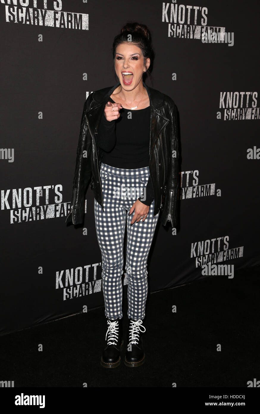 Knott's Scary Farm Black Carpet Party Featuring: Shenae Grimes-Beech