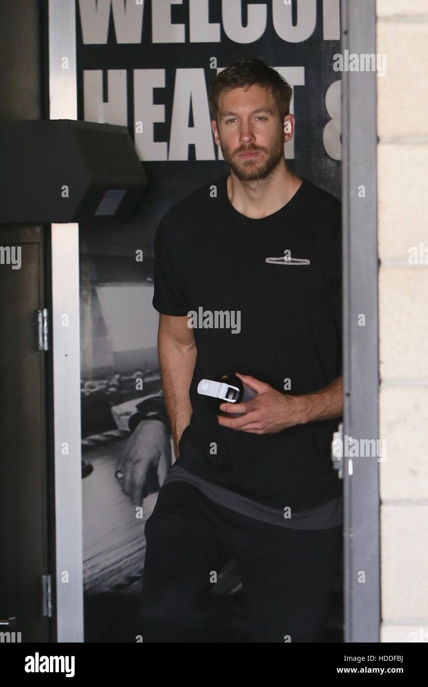 Calvin Harris seen leaving a gym after a workout Featuring: Calvin Harris  Where: Los Angeles, California, United States When: 04 Oct 2016 Stock Photo  - Alamy