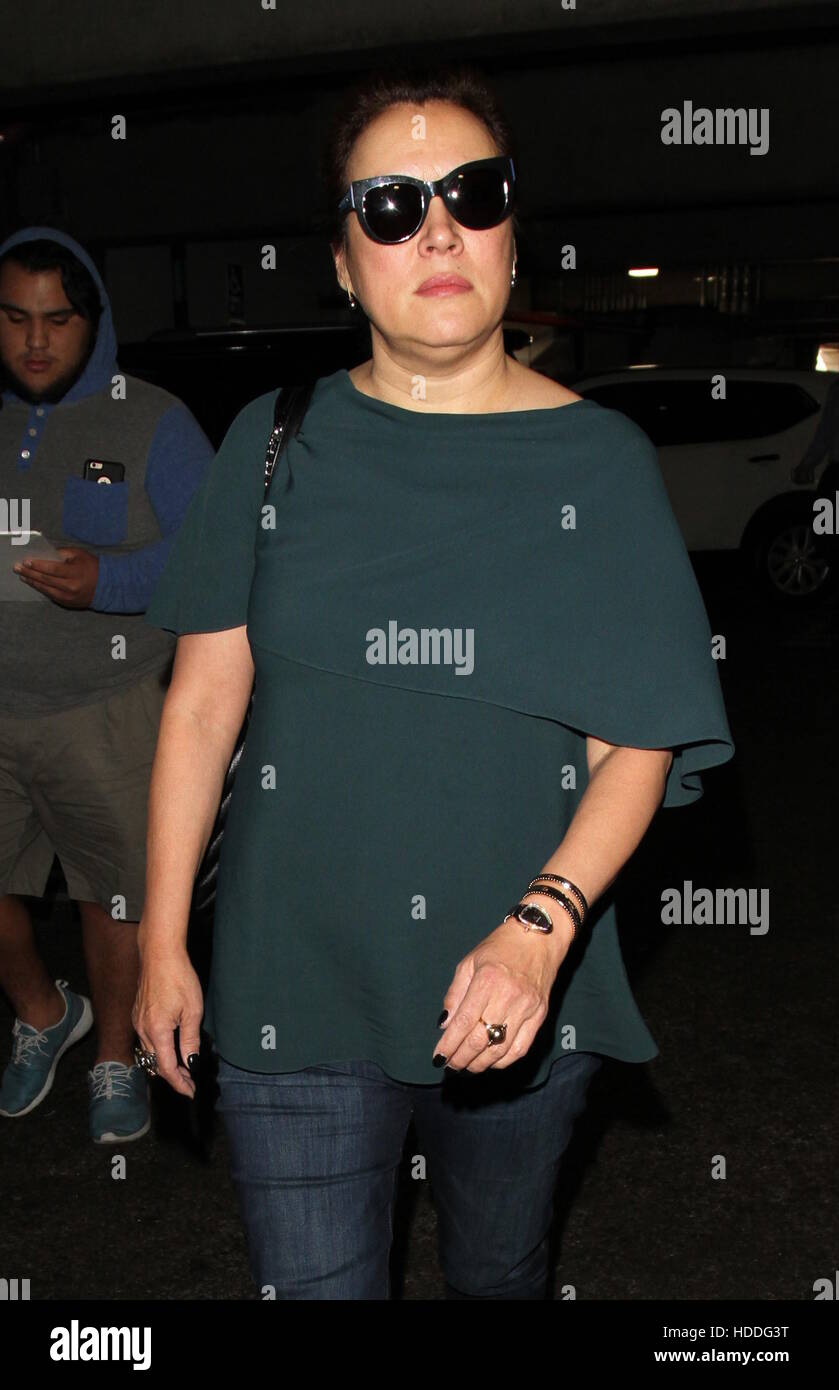 Jennifer Tilly arrives at Los Angeles International Airport (LAX