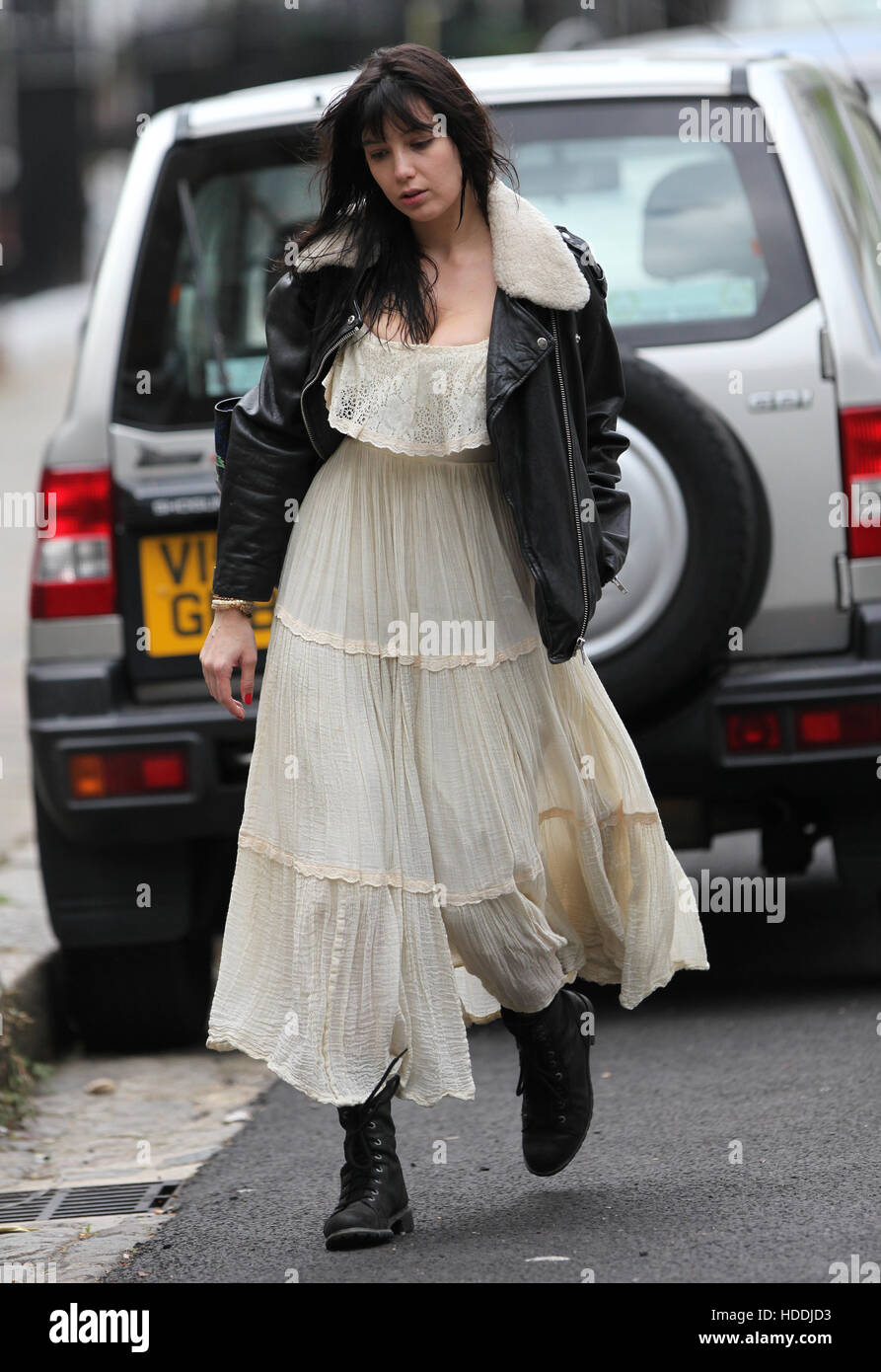 A tired Daisy Lowe goes makeup free on her way to 'Strictly Come Dancing’ rehearsals in London