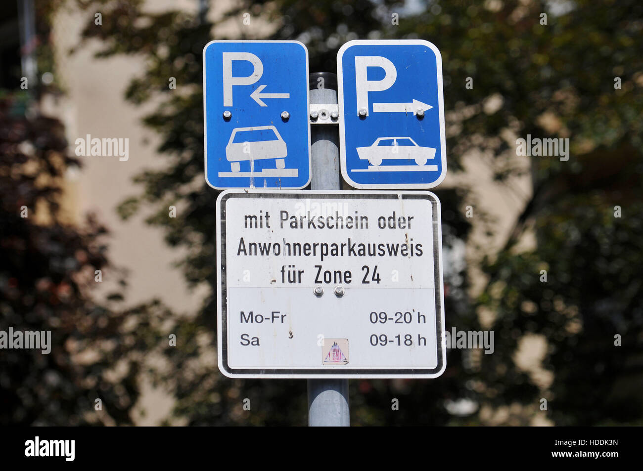 Schilder Parkzone Steglitz Berlin Deutschland Stock Photo Alamy