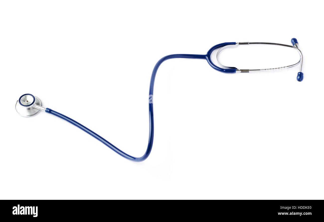 Close up view of stethoscope over isolated white background Stock Photo ...