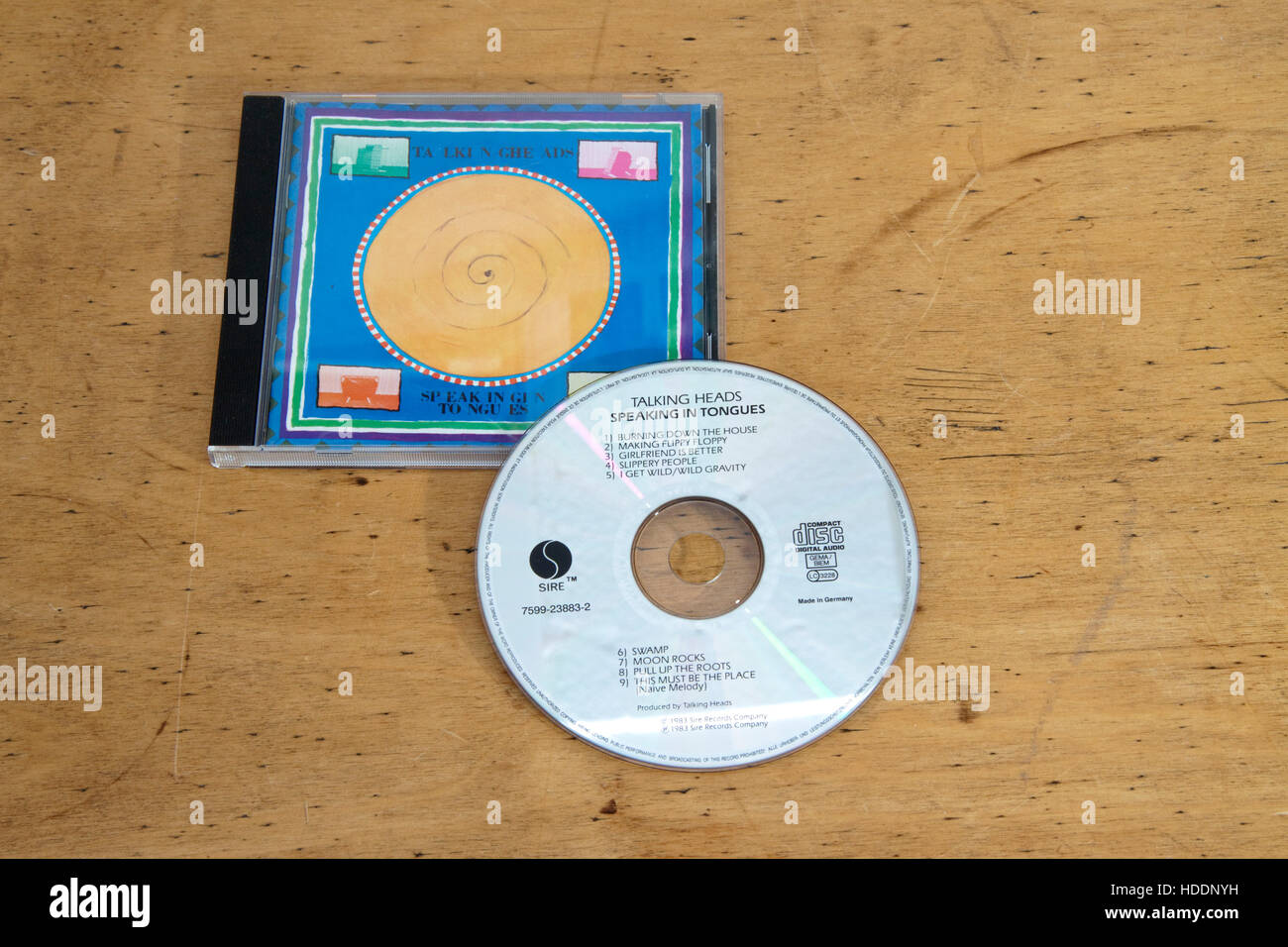 Talking Heads CD Speaking in Tongues Stock Photo