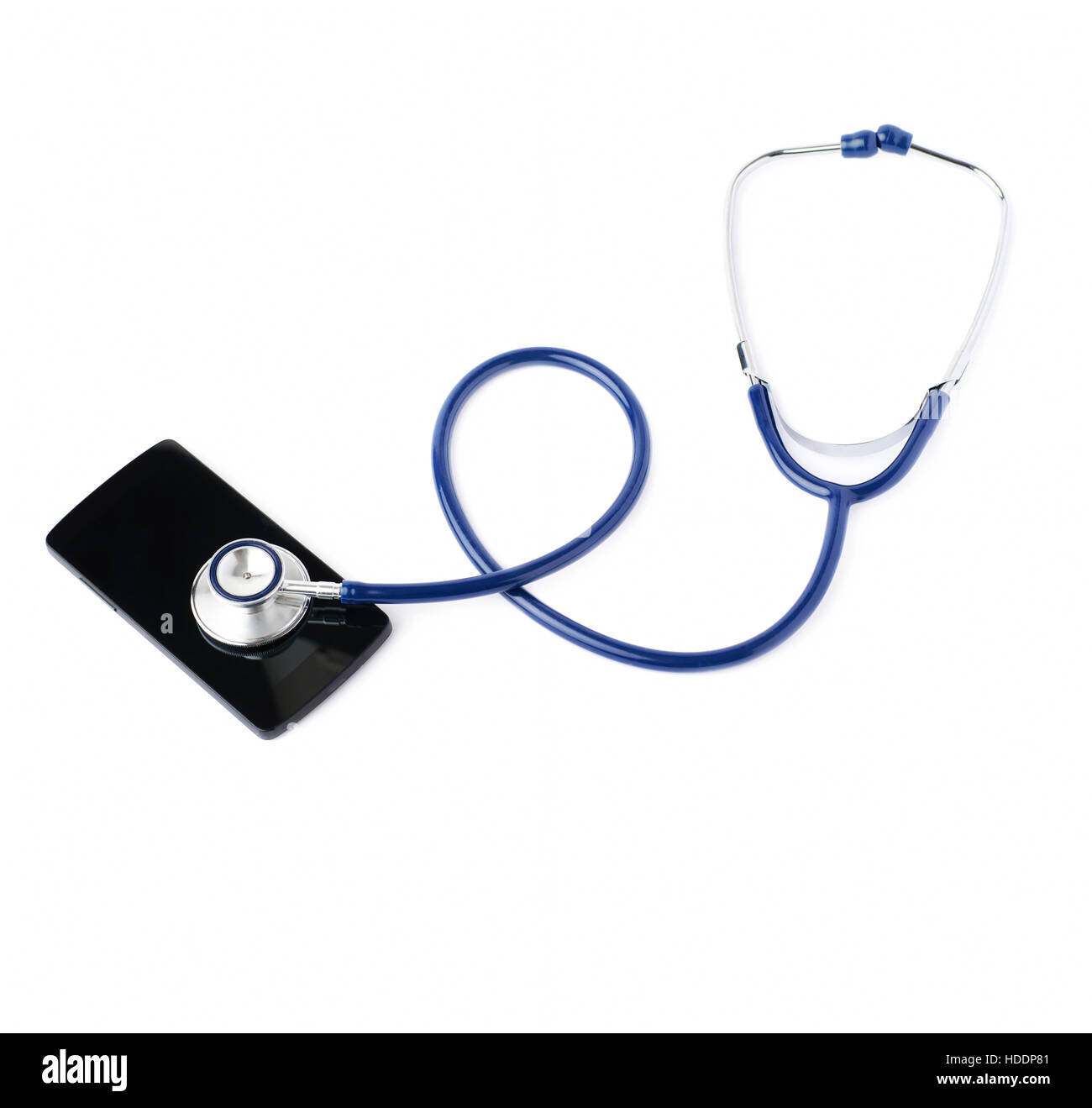Close up view of stethoscope over isolated white background Stock Photo ...