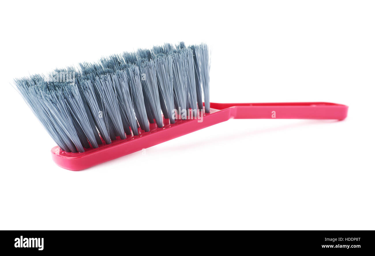 Single plastic brush isolated over white background Stock Photo - Alamy