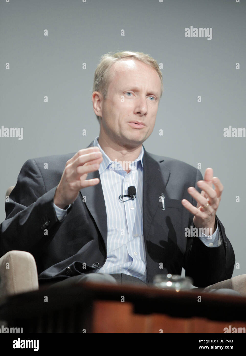 Guido Jouret, chief technology officer of emerging technologies of Cisco Systems Inc., which provides environmental and energy management software, speaks during the 2010 Ernst & Young Strategic Growth Forum in Palm Desert, California, on November 11, 2010.  Photo by Francis Specker Stock Photo