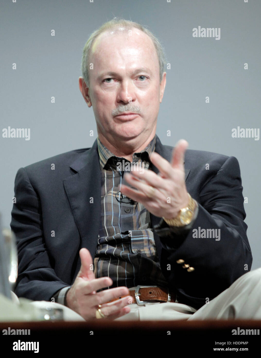 Ed White, chief advisor to EMC and former Chairman of Itron, speaks during the 2010 Ernst & Young Strategic Growth Forum in Palm Desert, California, on November 11, 2010.  Photo by Francis Specker Stock Photo