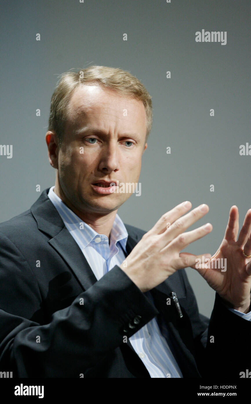 Guido Jouret, chief technology officer of emerging technologies of Cisco Systems Inc., which provides environmental and energy management software, speaks during the 2010 Ernst & Young Strategic Growth Forum in Palm Desert, California, on November 11, 2010.  Photo by Francis Specker Stock Photo