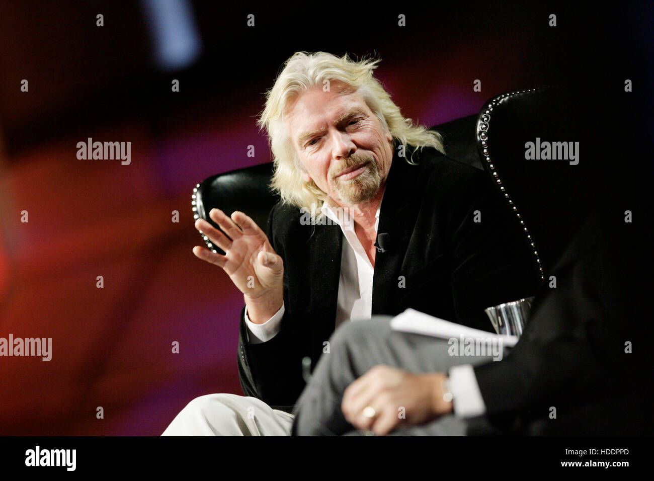 Richard Branson, founder and chairman of Virgin Group Ltd., speaks ...