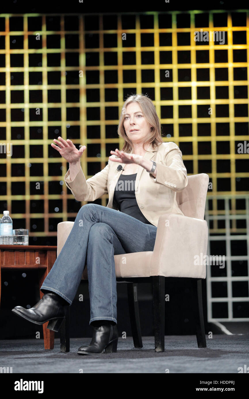 Kathryn Bigelow, an Academy Awardwinning director, speaks during the