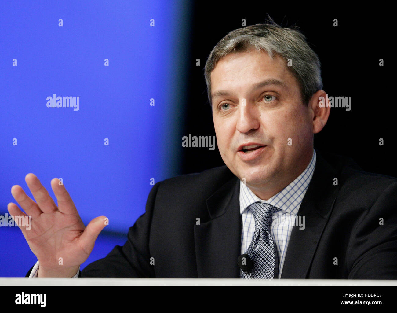 Robert Enslin, president of SAP AG's North America unit, speaks during ...