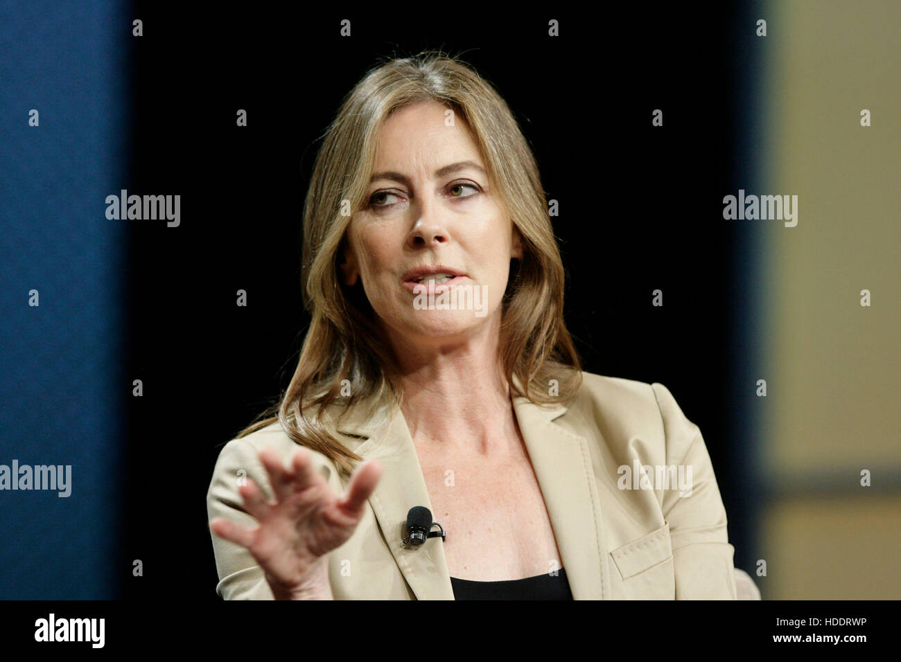 Kathryn Bigelow, an Academy Awardwinning director, speaks during the