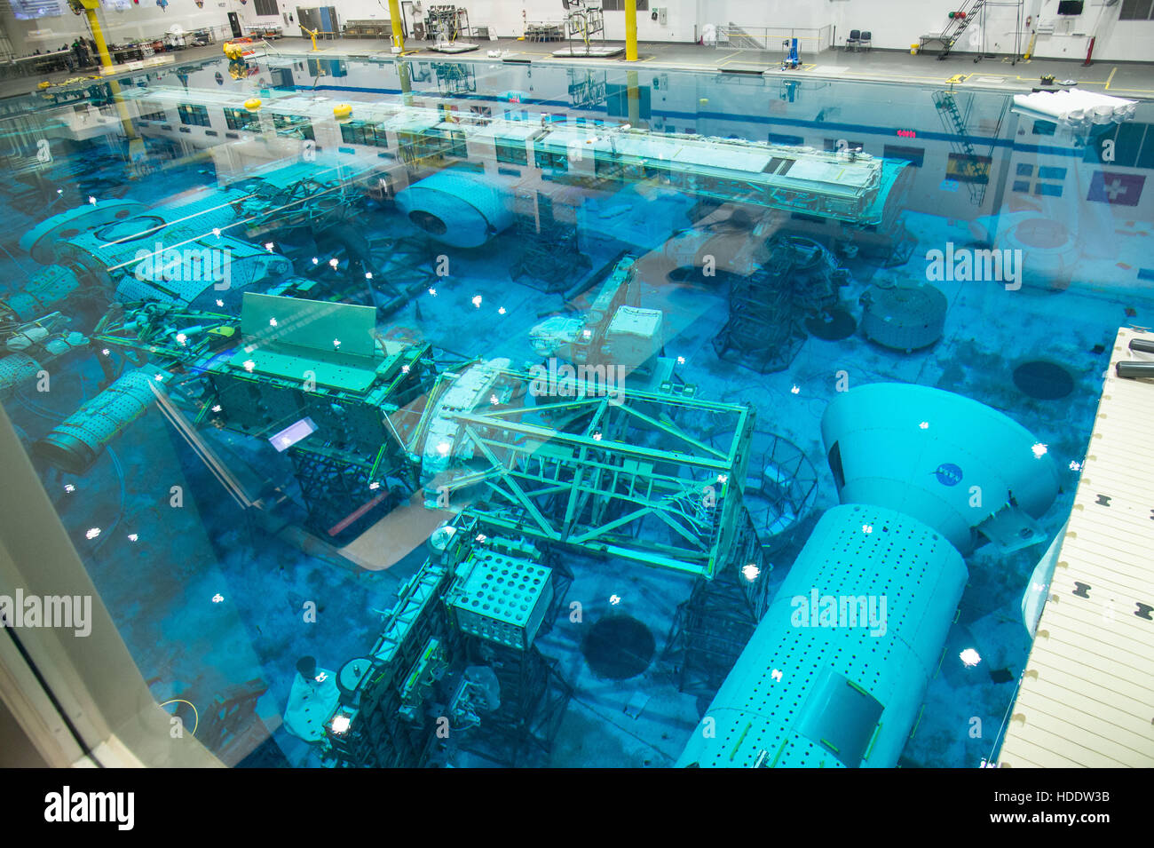 The NASA Microg Neutral Buoyancy tank to simulate spacewalking